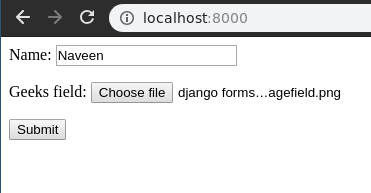 Django表单 ImageField 极客教程