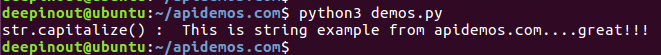 Python String capitalize()方法
