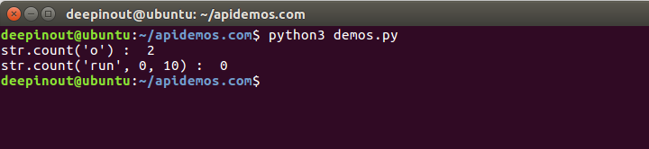 Python String count()方法