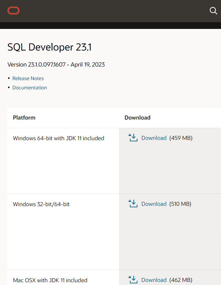 SQL Developer下载