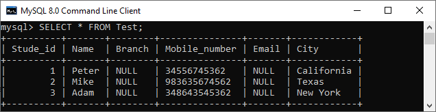 MySQL 添加/删除列