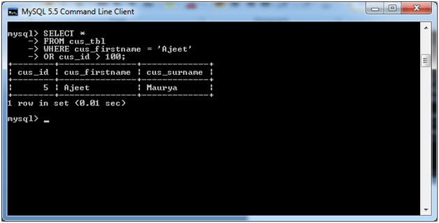 MySQL OR条件