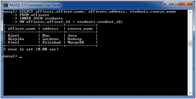 MySQL 表连接