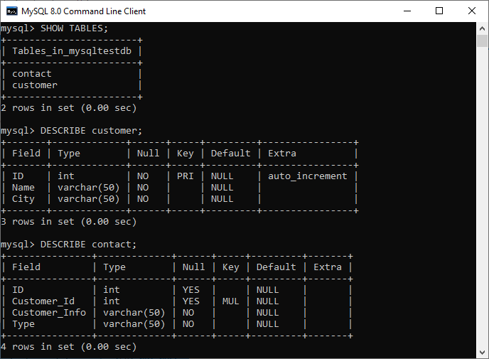 MySQL 外键