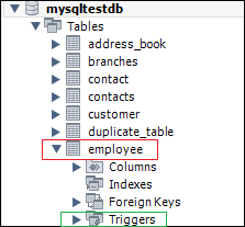 MySQL 展示/列出触发器