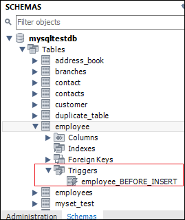 MySQL BEFORE INSERT 触发器