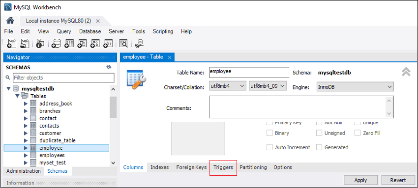 MySQL BEFORE INSERT 触发器