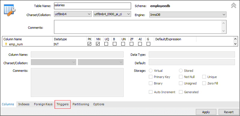 MySQL BEFORE DELETE 触发器