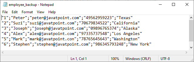 MySQL将表导出为CSV格式