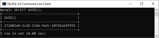 MySQL UUID