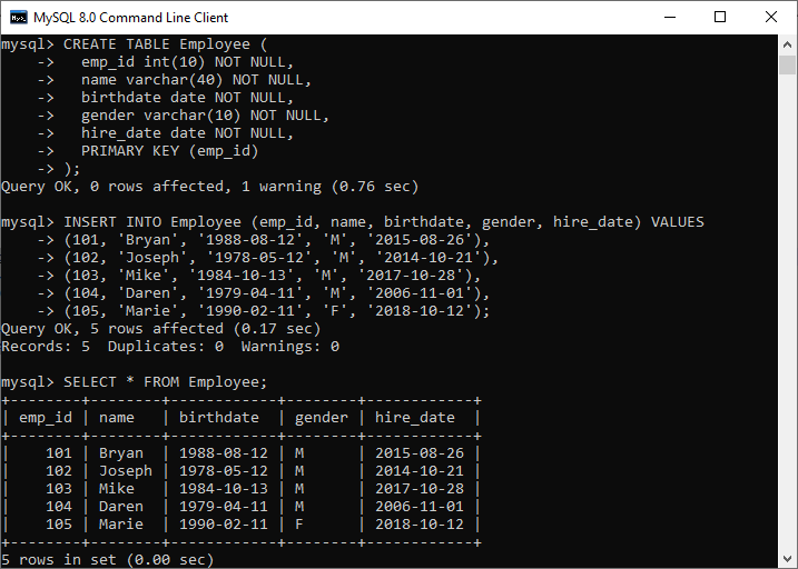 MySQL ON DELETE CASCADE子句