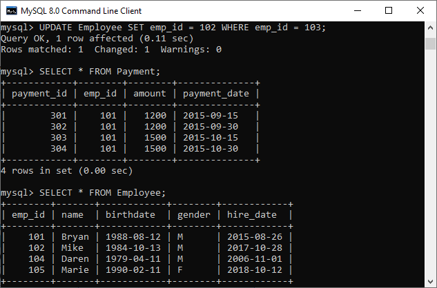 MySQL ON DELETE CASCADE子句