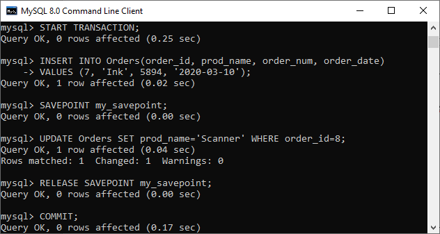 MySQL 事务