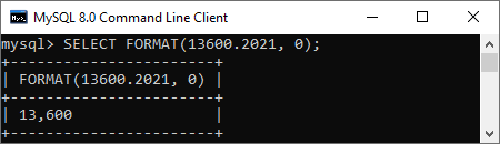 MySQL 数字格式化函数