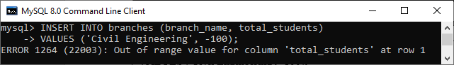 MySQL INT数据类型