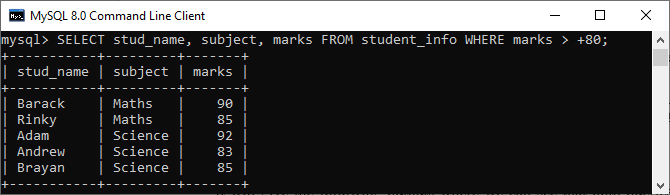 MySQL 字面量