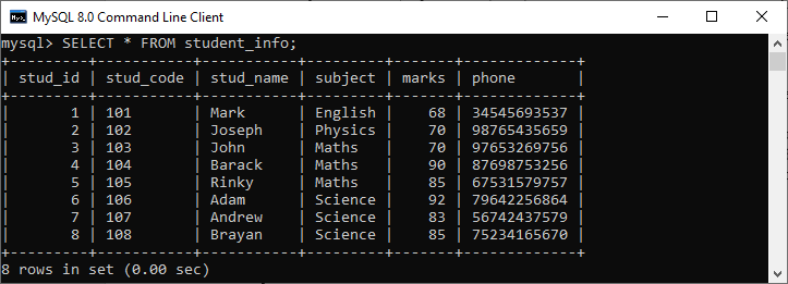 MySQL EXPLAIN关键字