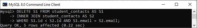 MySQL 删除重复记录