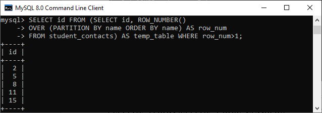 MySQL 删除重复记录