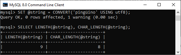 MySQL 字符集