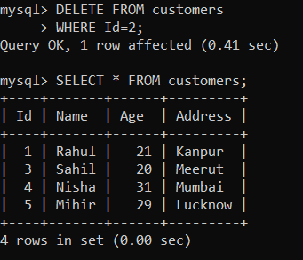 如何使用MySQL AFTER触发器