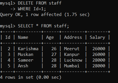 如何使用MySQL AFTER触发器