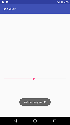 Android SeekBar例子