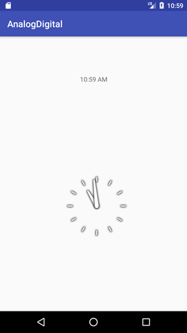Android模拟时钟和数字时钟示例