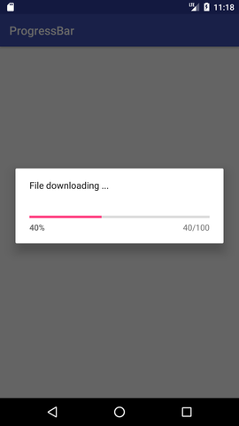 Android ProgressBar示例