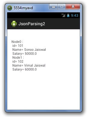 Android JSON解析器教程