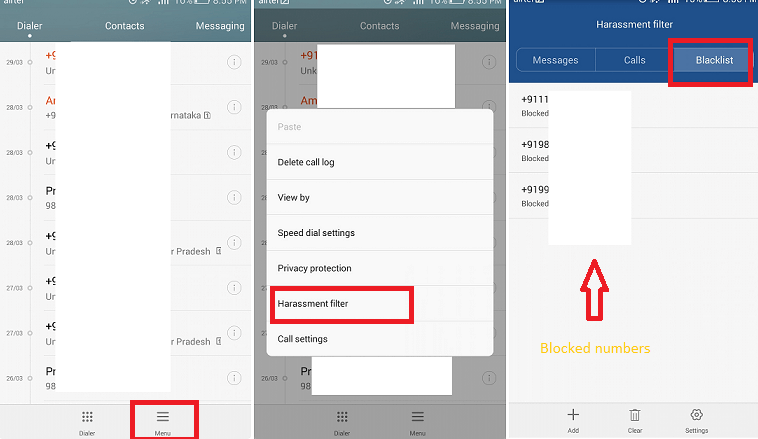 如何在Android上查看和解除阻止的号码