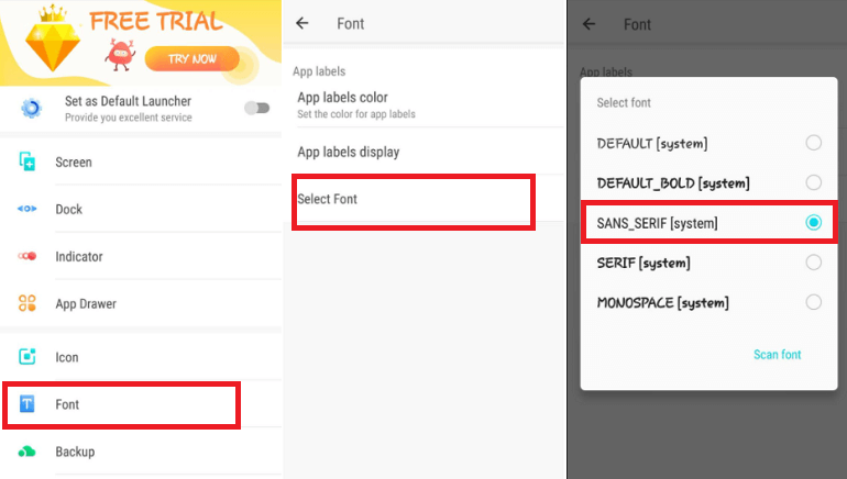 如何在Android手机上更改字体样式