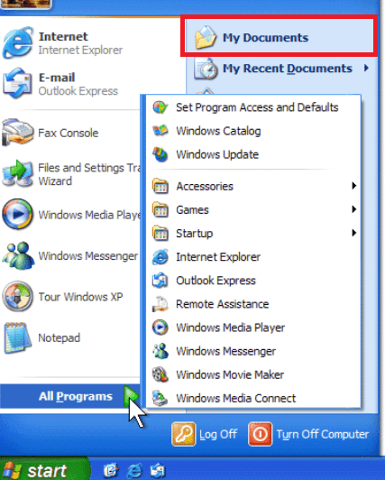 如何打开Windows的“我的文档”或“文档”文件夹？