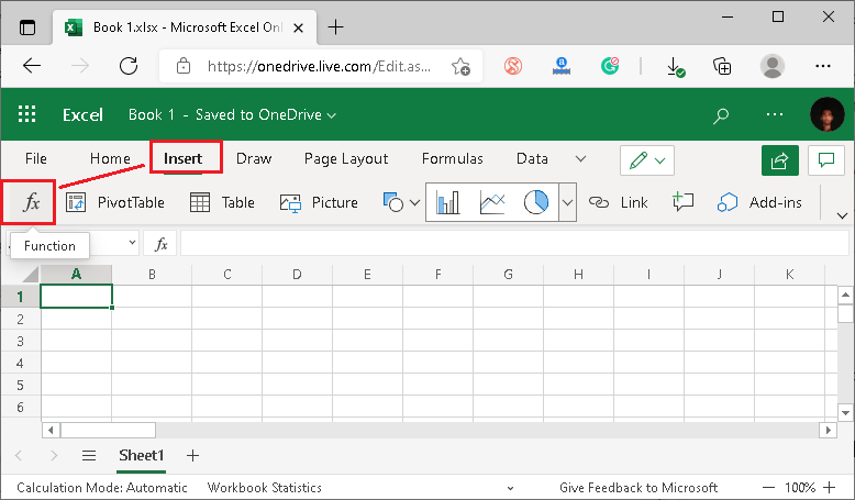 MS Excel Online