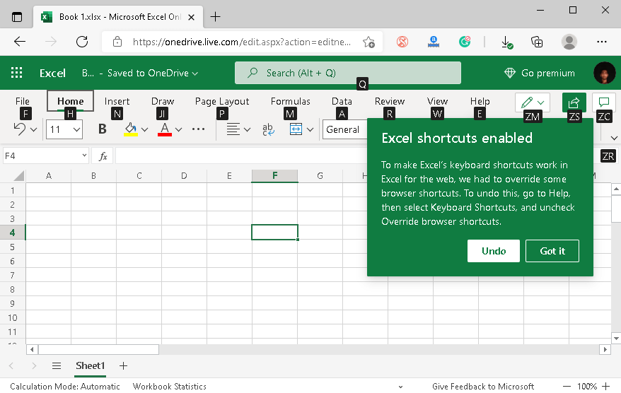 MS Excel Online