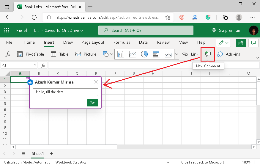 MS Excel Online