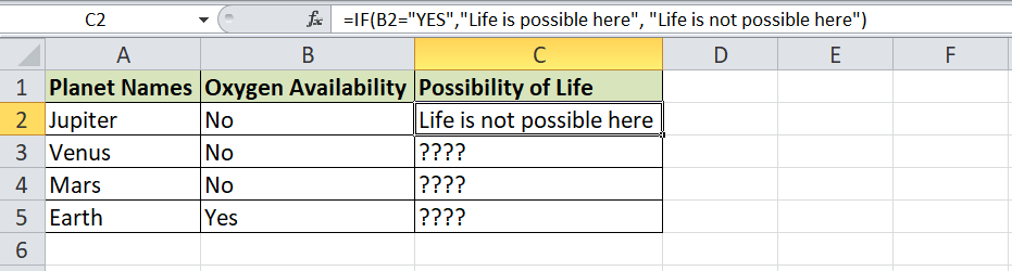 Excel IF函数