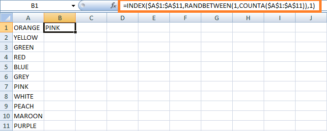 在Excel中的随机样本