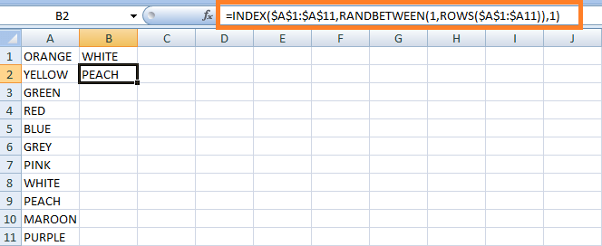 在Excel中的随机样本