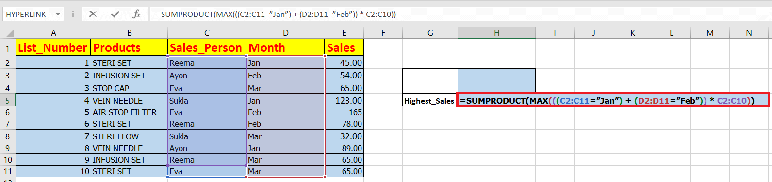 Excel MAX IF 公式：按条件获取最大值