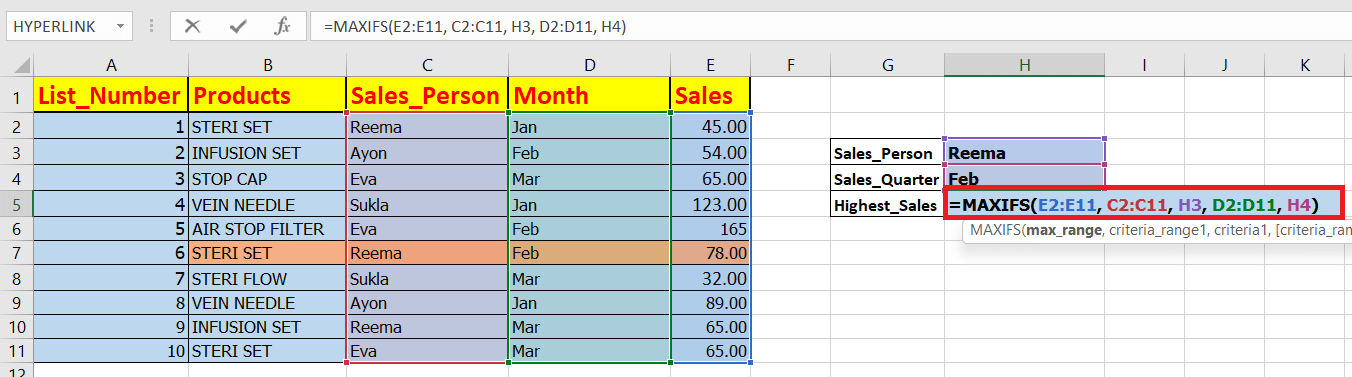 Excel MAX IF 公式：按条件获取最大值