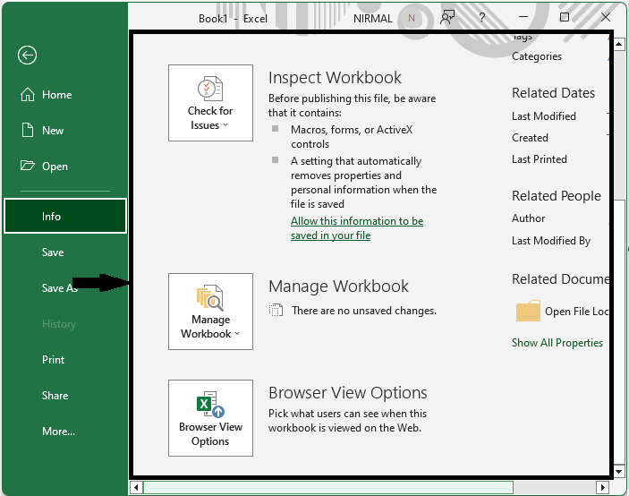 Excel 如何删除工作簿的个人信息