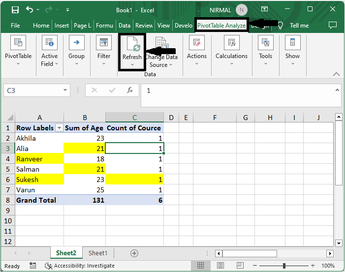 Excel 如何在刷新数据透视表后保留格式