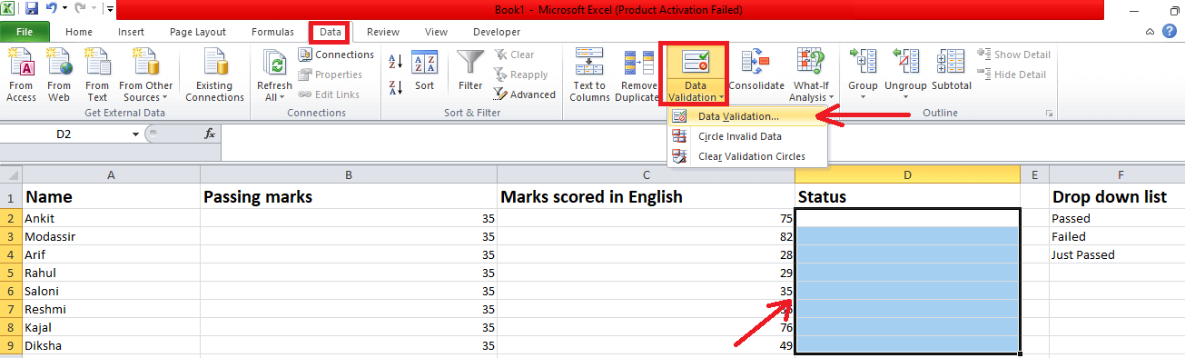 如何在Microsoft Excel中添加或创建下拉列表？