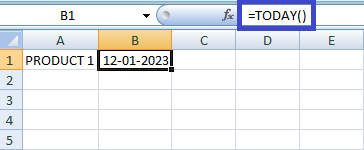 在Excel中插入日期