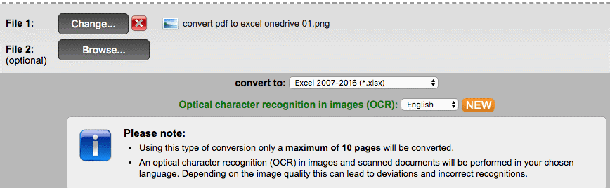 如何将图像文件转换为Excel表格