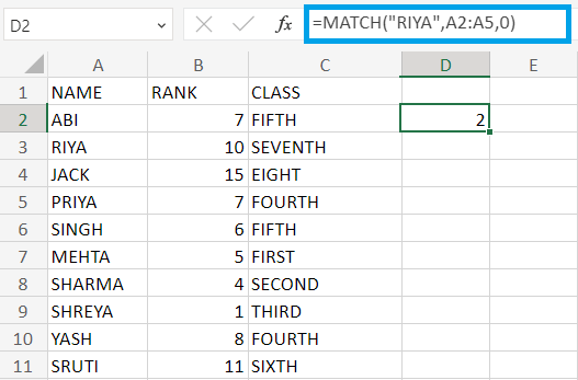 Excel公式列表