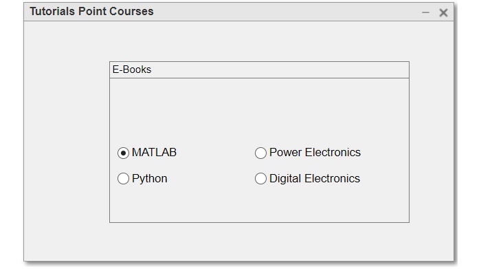 如何在MATLAB中添加ButtonGroup