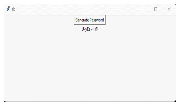 使用Python Tkinter生成随机密码生成器