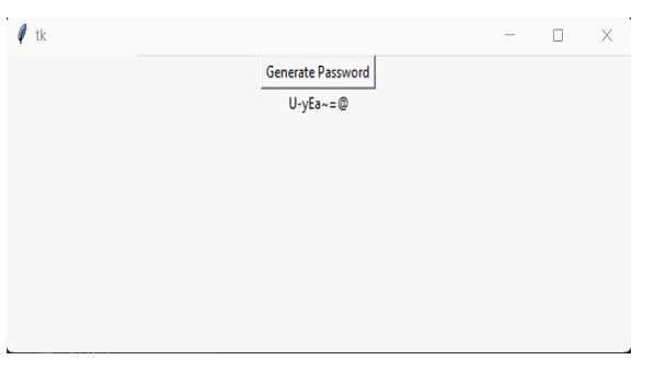 使用Python Tkinter生成随机密码生成器